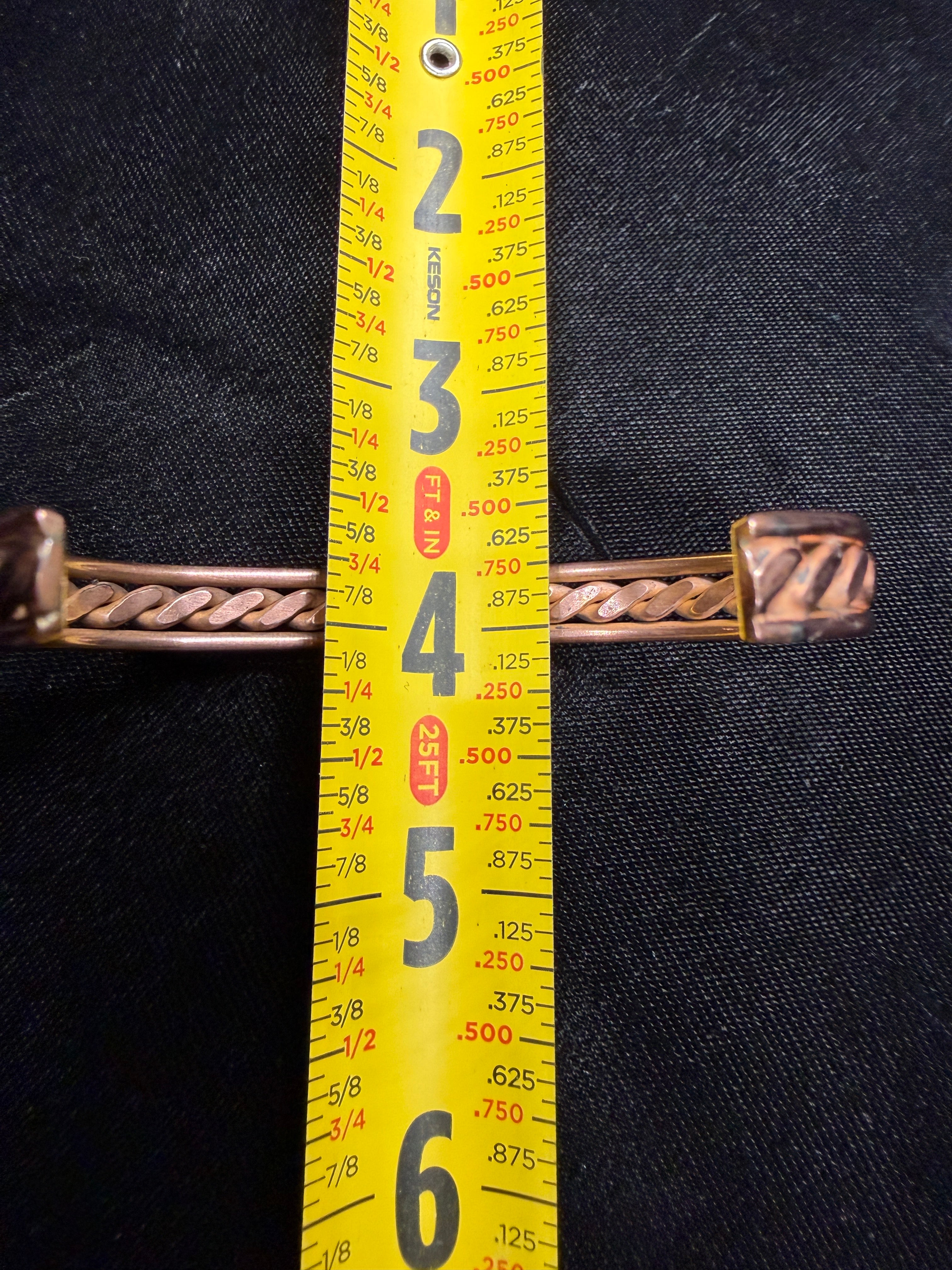 Copper Basket Weave Cuff Bracelet