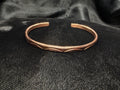 Hand-Stamped Copper Wave Cuff Bracelet