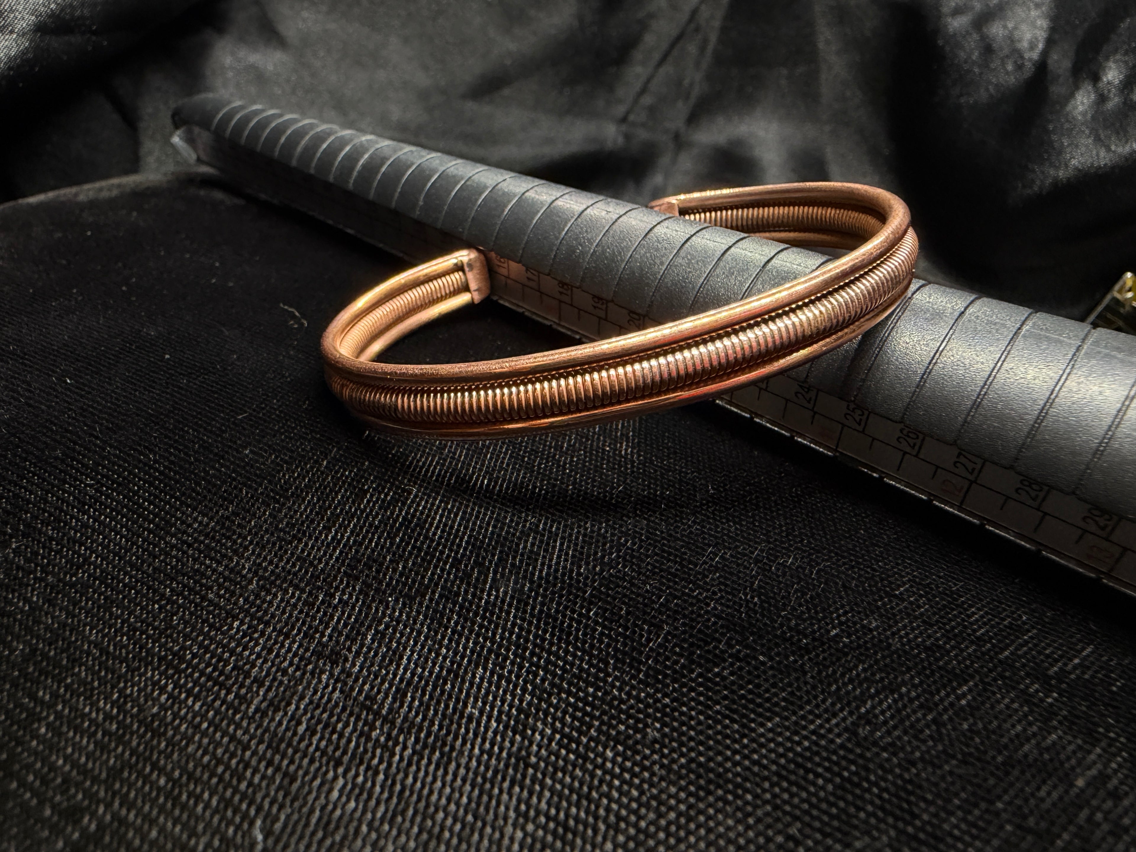 Twisted Wire Solid Copper Cuff Bracelet