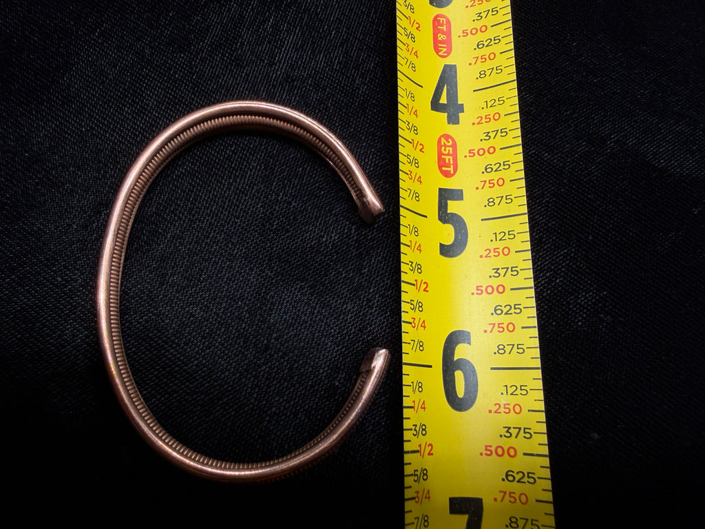 Twisted Wire Solid Copper Cuff Bracelet