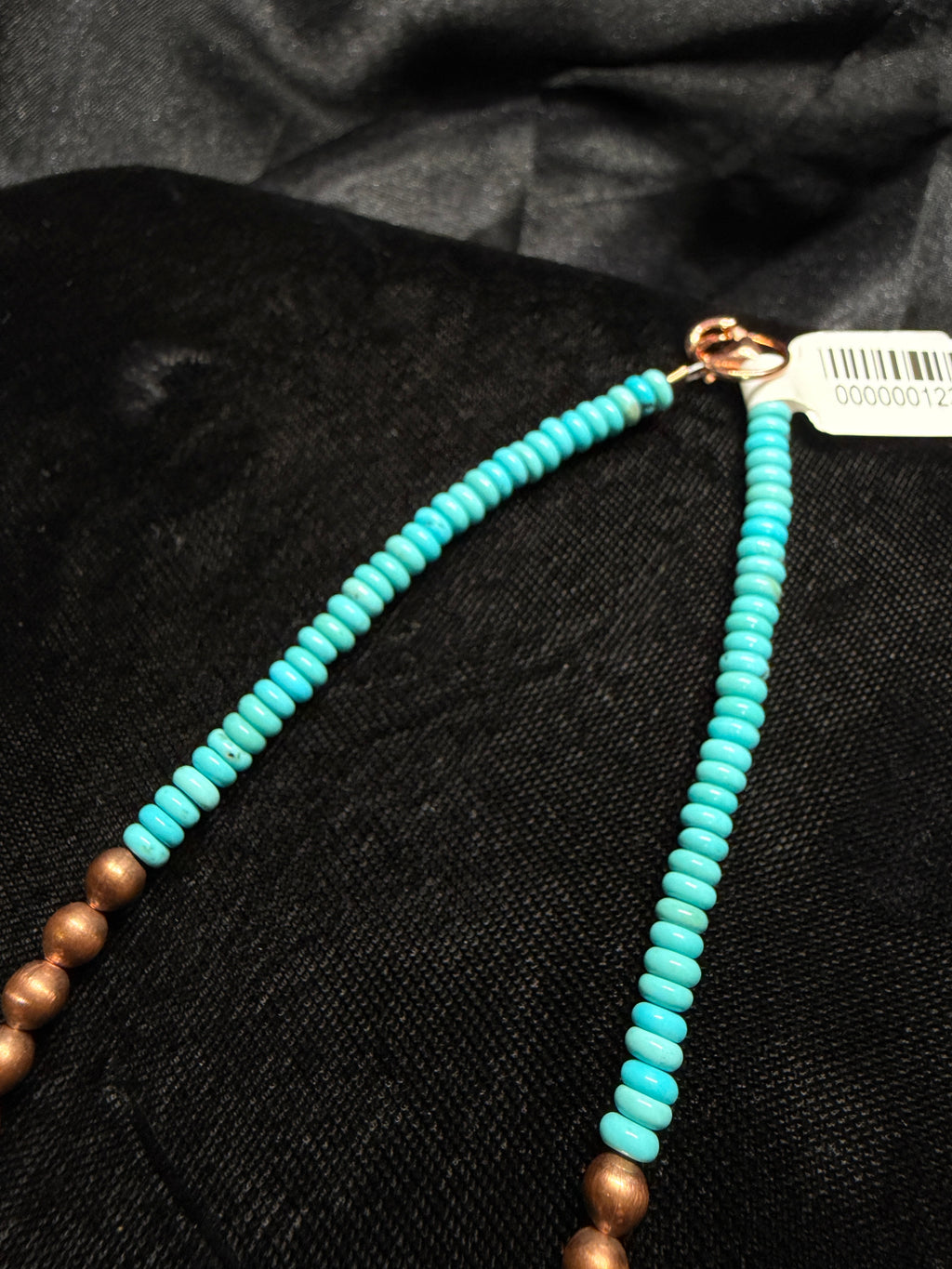 Kingman Turquoise & Copper Pearl Necklace