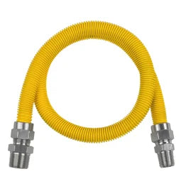 Certified Appliance Accessories® 3-Ft. Coated Flexible Gas Connector, 5/8-In. OD, 1/2-In. MIP x 3/4-In. MIP (36 In.) 