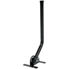Antennas Direct® ClearStream® 20-In. TV Antenna Mast with Pivoting Base and Hardware - All-Weather Easy-Install Steel Pole and Base (Black)