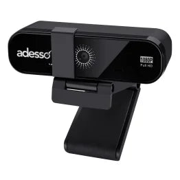Adesso® 1080p (2.0-MP) Cybertrack® H8 Webcam with Auto Focus and Dual Microphones