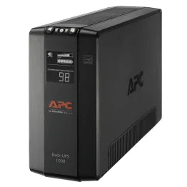 APC® 8-AC Outlet 1,000-VA/600-Watt Line-Interactive Back-UPS Pro® Compact Tower with 1,103-Joules Surge Protection, LCD, AVR, 6-Ft. Cord, BX1000M