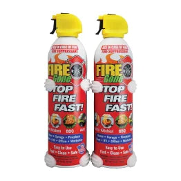 Fire Gone® Fire Suppressant, 2 Pack with Bracket