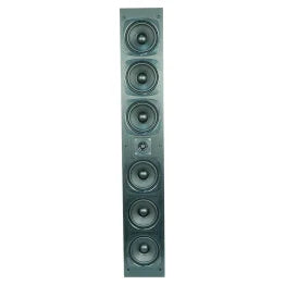 BIC America RtR® Elite OWT65 4.5-In. 100-Watt On-Wall Tower Speaker for 65-In. TVs, with 2 Polypropylene Woofers, Tweeter, 4 Bass Radiators, 8 Ohms