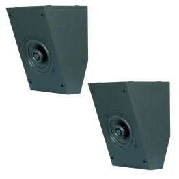 BIC America RtR® Elite S2040 4.5-In. 100-Watt Dual-Angle On-Wall Surround Speakers, Dolby Atmos® Compatible, Horizontal or Vertical Mounting, 8 Ohms