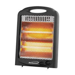 Brentwood® H-Q600BK 600-Watt-Max Portable Quartz Space Heater, Black