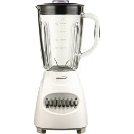 Brentwood® 42-Oz. 12-Speed + Pulse Electric Blender with Glass Jar (White)