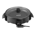 Brentwood® 12-In. 1,400-Watt Round Nonstick Electric Skillet with Vented Glass Lid