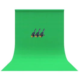 Bower® Green Screen Fabric Backdrop for Streaming, Gaming, Broadcasting, and More, 5 Ft. x 7 Ft.