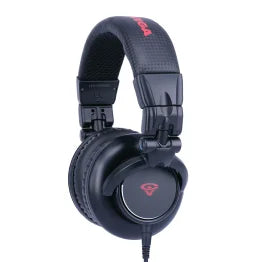 Cerwin-Vega® HB Series Wired Over-Ear Professional Headphones with Detachable Straight and Coiled Cords and 3.5-mm to 1/4-In. Connector Adapter, HB1