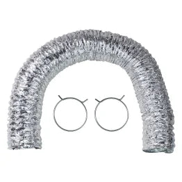 Certified Appliance Accessories® Gas or Electric Flexible Dryer Vent Duct with Clamps, 5 Ft.