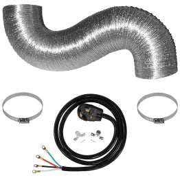 Certified Appliance Accessories® Electric Dryer Duct Kit with 4-Wire 30-Amp 6ft Cord