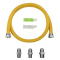 Certified Appliance Accessories® Coated Stainless Steel Gas Range Installation Kit, 4 Ft.