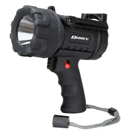 Dorcy® Pro Rechargeable™ Spotlight, 500 Lumens, LED, IP65 Water-Resistant, Fold-out Stand, up to 1,260-Ft. Beam Distance, up to 6.75 Hours Run Time