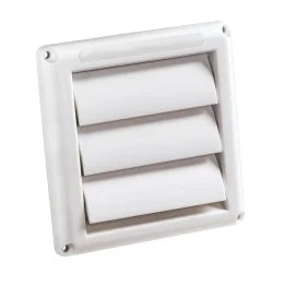 Deflecto® Supurr-Vent® Louvered Dryer Vent Hood (White)