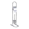 EuroHome Bath 2-in-1 Toilet Brush and Toilet Paper Stand