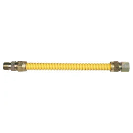 Dormont® 20C Series SafetyShield® 36-In. 1/2-In. OD 3/8-In. ID (1/2-Inch FIP x 1/2-Inch MIP) Gas Flex-Line for Dryers and Water Heaters