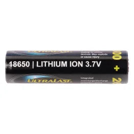Ultralast® 2,600 mAh 18650 Retail Blister-Carded Rechargeable Battery (1 Pack)
