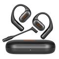 OpenRock® Link 20 TWS Bluetooth® Open-Ear Headset with Detachable Boom Mic, Earhooks, Charging Case, up to 52 Hours Play Time, IPX7 Sweat-Resistant