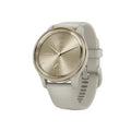 Garmin® vívomove® Trend Hybrid Smartwatch with 40.4-mm Case, Bluetooth®, Hidden Touch Screen, Health/Fitness, Sports Apps, Swim Rated (Cream Gold)