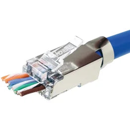 IDEAL® Shielded Feed-Thru CAT-6A/6/5-E Modular Plugs for Larger Diameter Conductors (25 Pack)