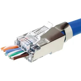 IDEAL® Shielded Feed-Thru CAT-6A/6/5-E Modular Plugs for Larger Diameter Conductors (50 Pack)