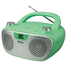 JENSEN® CD-485 2-Watt Portable Stereo CD Player with AM/FM Radio (Green)
