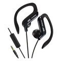 JVC® Wired In-Ear Sport Earbuds with In-Line Mic/Remote, Adjustable Earclip Loops, and 3.5-mm Connector, HA-EBR80 (Black)