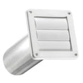 Lambro® 4-In. White Plastic Louvered Vent