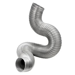 Lambro® 8-Ft. Flexible Aluminum Semi-Rigid Double-Lock Air Duct (10 In. Diameter)