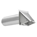 Lambro® 4-In. Aluminum Wall Exhaust Hood Vent with Damper and 11-In. Pipe, No Interior Trim Plate, 3440