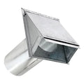 Lambro® 6-In. 26-Gauge Galvanized Steel Wall Exhaust Hood Bath Fan Vent with Damper, Wire Mesh Screen, and 11-In. Pipe, 3460GMS-11