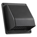 Lambro® 6-In. Plastic Wall Exhaust or Air Intake Vent with Hinged Screen, Removable Damper, and 1.25-In. Collar, 3510 (Black)