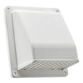 Lambro® 6-In. Plastic Wall Exhaust or Air Intake Vent with Hinged Screen, Removable Damper, and 1.25-In. Collar, 3510 (White)