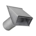 Lambro® 6-In., 26-Gauge Paint-Grade Galvanized Wall Exhaust Hood Vent with Damper and 11-In. Pipe, EC-3460G-11-PG