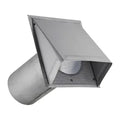 Lambro® 6-In. 26-Gauge Paint-Grade Steel Fresh Air Intake Vent with Wire Mesh Screen and 11-In. Pipe, EC-3460GNDMS-11-PG