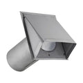 Lambro® 8-In., 26-Gauge Paint-Grade Steel Fresh Air Intake Vent with Wire Mesh Screen and 11-In. Pipe, EC-3480GNDMS-11-PG