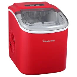 Magic Chef® Portable Countertop Ice Maker, 27 Lbs. per Day (Red)