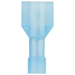 Install Bay® Nylon Fully Insulated Male Quick Disconnects, 100 Count (16–14 Gauge; Blue)