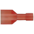 Install Bay® Nylon Fully Insulated Male Quick Disconnects, 100 Count (22–18 Gauge; Red)