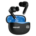 Maxell® Bass 13 TWS Bluetooth® In-Ear Earbuds with Mics and Charging Case, ANC, ENC, Digital Battery Life Display on Case, up to 22 Hours of Play Time