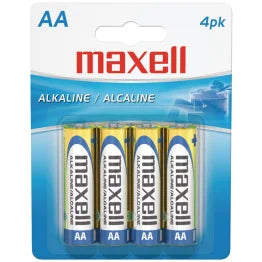 Maxell® AA Alkaline Batteries (4 Pack)