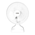 Optimus 6-In. Portable Personal Clip-on Fan with Desk Base, 2 Speeds, 100 CFM, 3 Blades, Adjustable Tilt, 15 Watts, Quiet Operation, 5.5-Ft. Cord