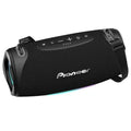 Pioneer® 240-Watt-Max Portable Bluetooth® Rechargeable Speaker with Dual 3.5-In. Woofers, Lights, USB Charging, Waterproof, up to 10 Hours Play Time
