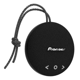 Pioneer® 6-Watt Puck Portable Rechargeable Bluetooth® Speaker, Aux Input, Carry Cord, up to 15 Hours of Play Time