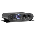 Pyle® 90-Watt-Peak 2.0-Channel Class-T Mini Amplifier with Bluetooth®, Mic Input, Aux, and AC Adapter, PFA330BT