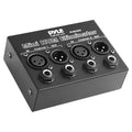 Pyle® 2-Channel Mini 60-Hz AC Hum Eliminator Box with XLR and TRS Inputs/Outputs, PHE400